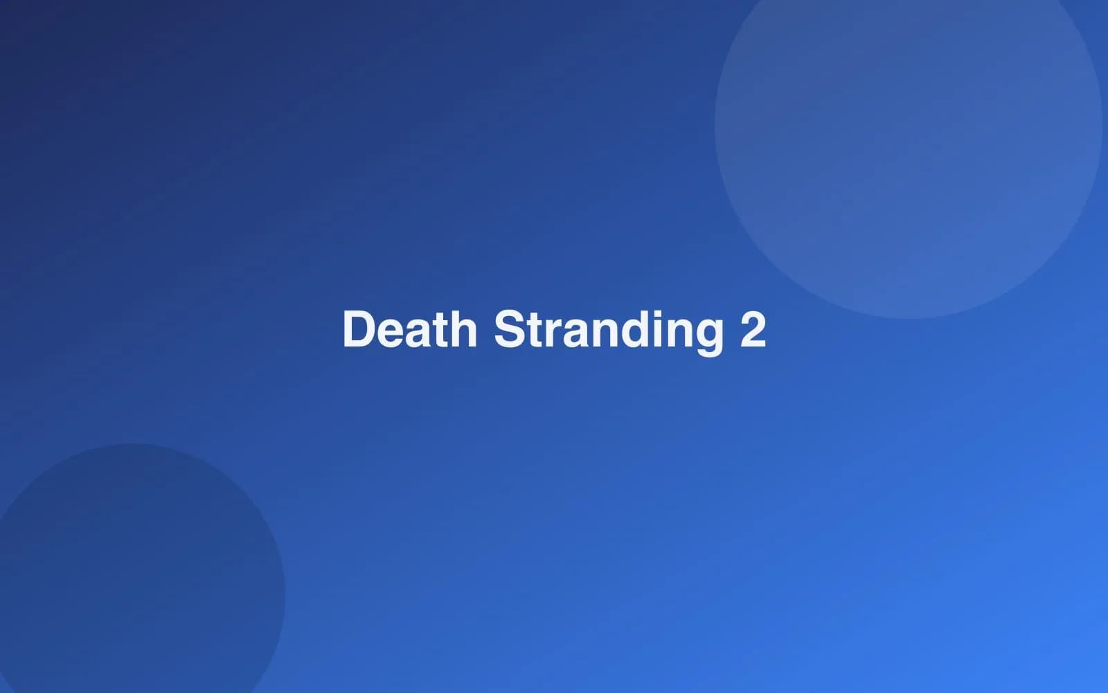 Death Stranding 2 kapak görseli
