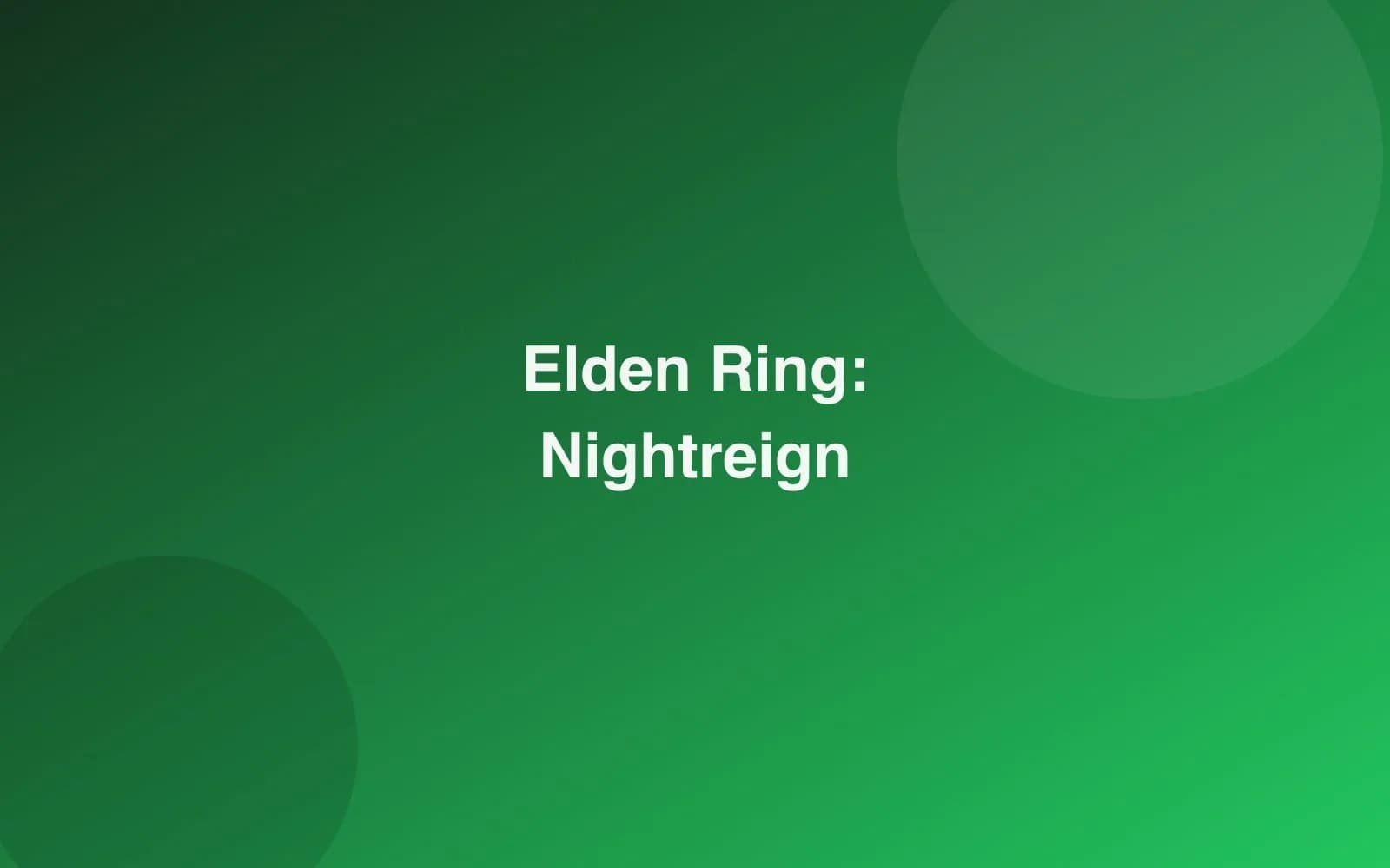 Elden Ring: Nightreign kapak görseli
